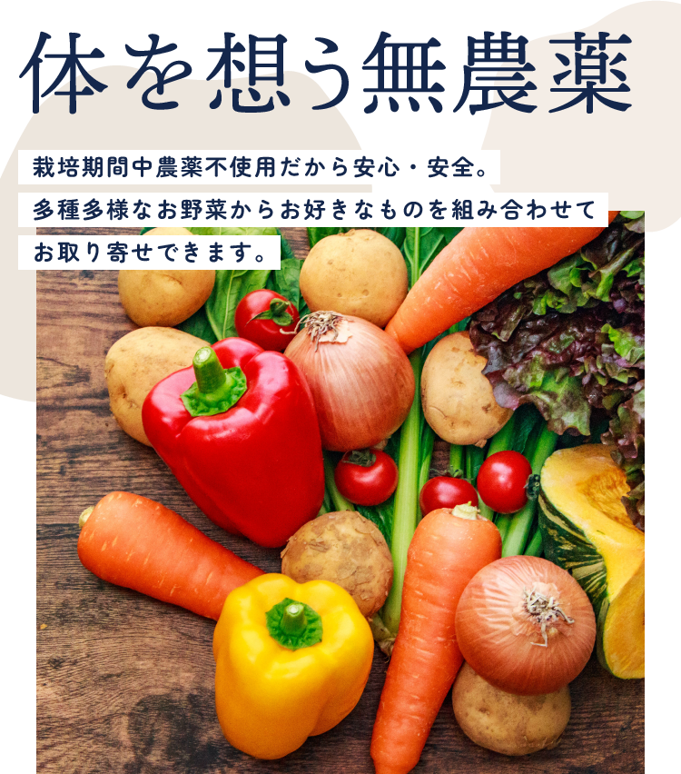 農家直送の無農薬野菜を宅配でお届け【Agture】